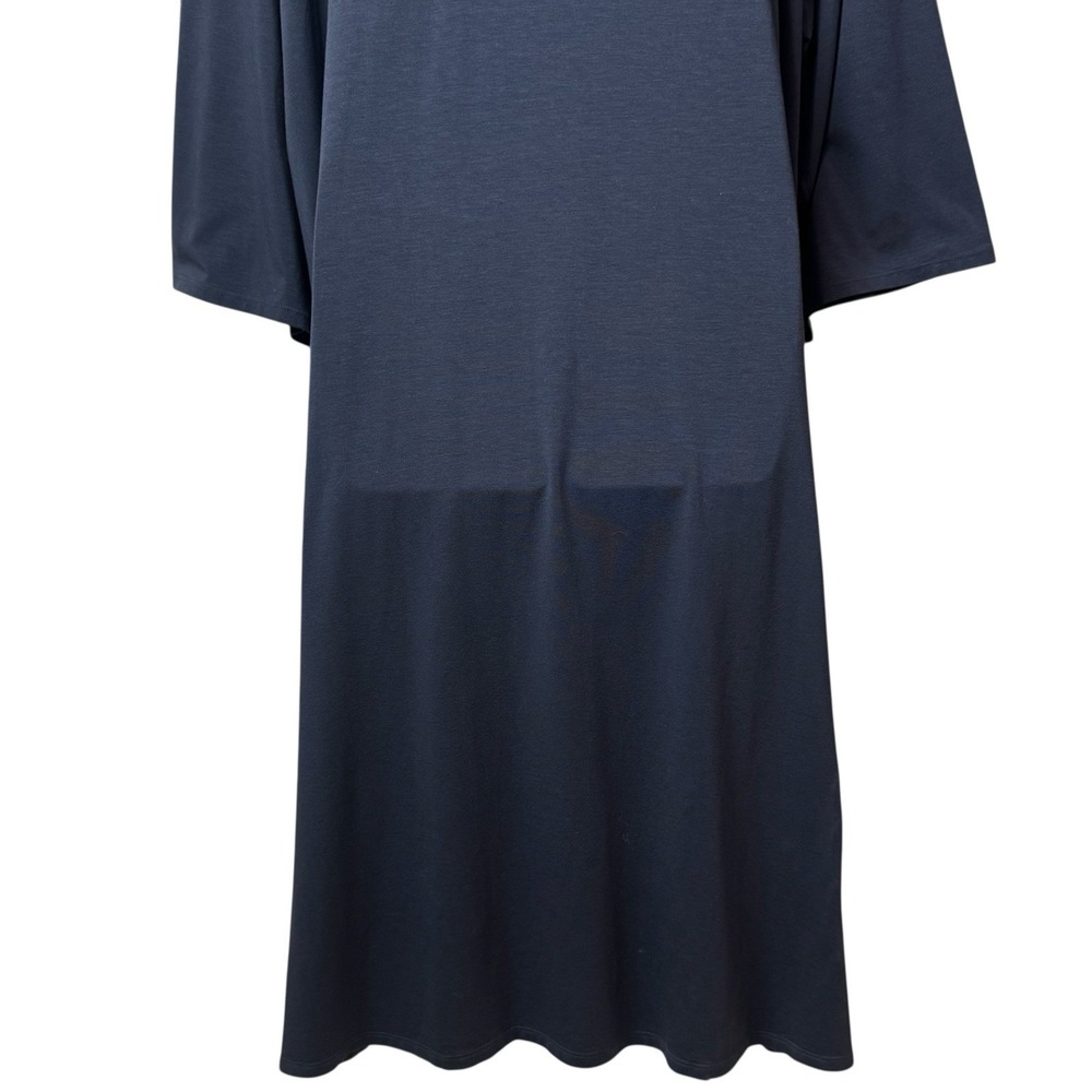 Eileen Fisher Slate Blue Open Front Duster Cardigan Capsule Chic Old Money 1X - Picture 8 of 13